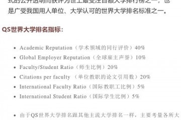 2020QS国际大学排名Top1000（完整版）看看有没有你心仪的大学