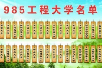 39所985高校该怎么排名可大致分为5个层次前3档都是超级学霸